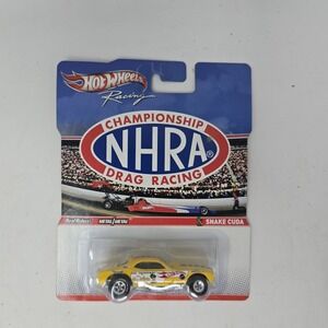 Hot Wheels Racing NHRA Championship Drag Racing Snake Cuda Yellow 2012